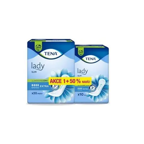 10391_TENA LADY SLIM EXTRA INKONTINENCNI VLOZKY 20 KS + 10 NAVIC